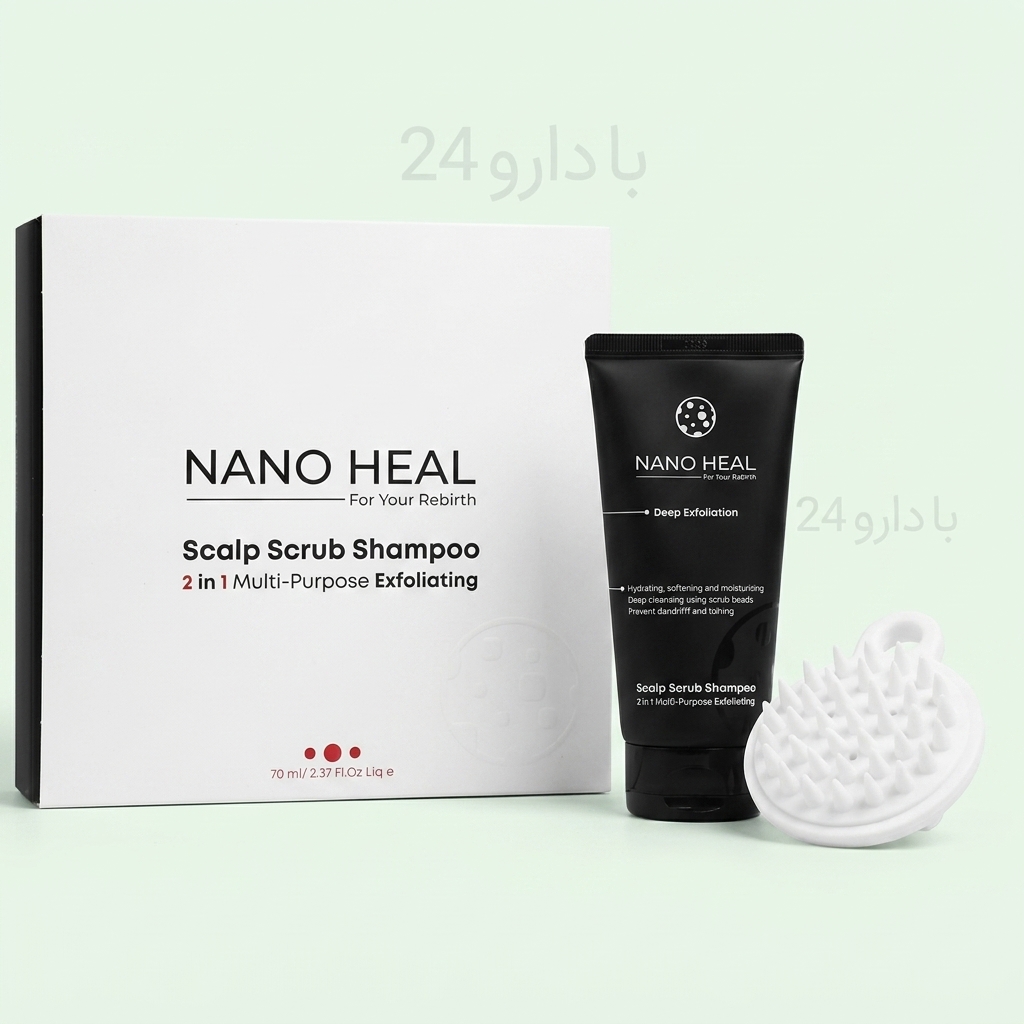 شامپو اسکراب کف سر ۲ در ۱ نانوهیل (۷۰ میلی‌لیتر)