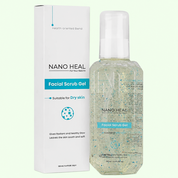 ژل اسکراب پوست خشک نانوهیل (حاوی عصاره جوجوبا)